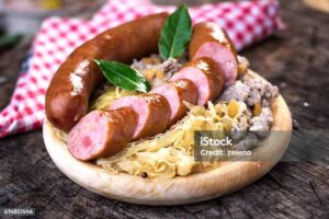 german sauerkraut and sausage